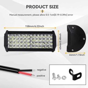 12V Lampy LED Light Work Auto Led Off Road / cena za 4 sztuki