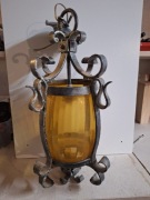 Recznie kuta lampa wiszaca