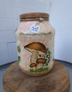Słoik handmade Decoupage 2.5L na suszone grzyby