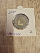 MONETA 2 EURO 2008r NIEMCY D stan 1