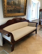 Biedermeier Kanapa mahoniowa z I połowy XIX wieku