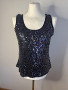 NOWA cekinowa koszulka na grubych ramiączkach PARPHRASE L