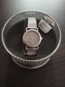 Zegarek damski z metalową bransoletką w ozdobnym pudełku NOWY