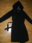 Baccanera czarny płaszcz wełna roz ok 40/42