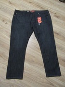 D555 CADMAN TAPERED RED męskie jeansy spodnie duże NOWE_ 48R / 122cm