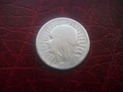 POLSKA  MONETA  2 zł 1933 r. GŁOWA KOBIETY JADWIGA (SREBRO ) zzm