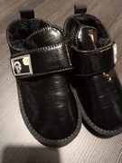 Buciki botki śniegowce lakierki ocieplane rozmiar 