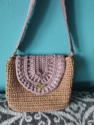 Torebka szydełkowa kuferek