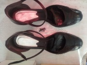 Buty damskie letnie skórzane czarne 