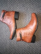 Skórzane botki damskie Rieker 