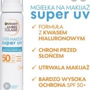Garnier Ambre Solaire Mgiełka Do Twarzy SPF 50+ Kwasem Hialuronowym 75ml