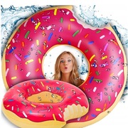 KOŁO DMUCHANE DUŻE MATERAC DO WODY DO PŁYWANIA BASENU DONUT KÓŁKO 90CM XXL