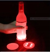 Podstawka LED świecąca pod szklankę czerwona