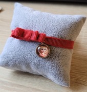 Bransoletka na szczęście kokardka czerwona BALERINA CAPPUCCINO 