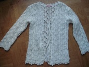 YOUNG SMILE białe bolerko 110/116