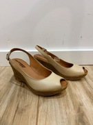 Buty na obcasie skórzane naturalna skóra 