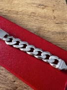 Bransoletka męska Italy srebrna splot pancerka blaszka