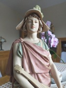 Royal Dux zabytkowa figura mlodzieńca