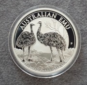 2019 Australian Emu 1oz srebro