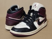 buty NIKE AIR JORDAN 1 MID SE r. EUR 41 26 cm purple bordeaux
