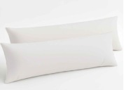 Poszewka 40x145 Wzmocniona Bawełna 2 szt, Biały, tekstura 57 Nitków/cm²