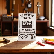 Tabliczka grawerowana na Dzień Ojca – A4 – wyjątkowy prezent! WZORY