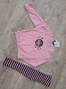 Piżama dziewczęca, dł rękaw,  dł spodnie - planeta - rozm 98/104