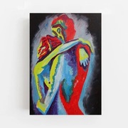 obraz do salonu portret kochankowie