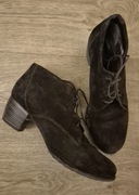 Czekoladowy brąz -  niskie botki  41