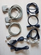 Przewody DB25 DB9 RS232 komplet 8 szt