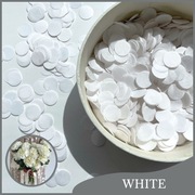 Konfetti białe kółka, Konfetti na ślub, Konfetti ekologiczne, Konfetti tuba