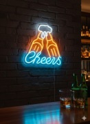 Neon LED "Cheers" – Idealny do Baru, Pubu i Twojego Domu!
