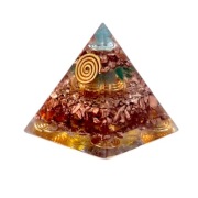 Orgonit Mini Piramida Niebieski Turmalin Awenturyn Karneol Cytryn Fortunae