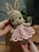 Ręcznie robiony króliczek Handmade | prezent na chrzest, roczek