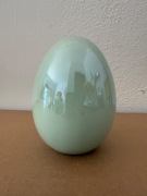 Duże Jajko Ceramiczne Zielone Wielkanoc