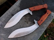 Kukri Merbau Nóż Ręcznie Robiony Custom Knifemaking 