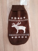 Sweter swetr świąteczny ubranko bluza dla psa kota Nowy M 