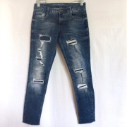 Spodnie damskie Jeans ciemny r. 38 Dziury NOWE