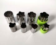 Wykrawacze wykrojniki do owoców i warzyw zestaw