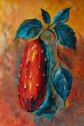 Obraz „Ogórek”, akryl na papierze (400 g/m²), 29,7x21 cm