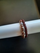 Zestaw nowych pierścionków mocca cappuccino 