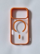Etui/case przezroczyste z magsafe pomarańczowe iPhone 17 pro