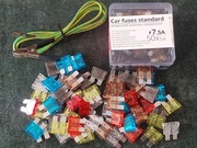 Bezpieczniki płytkowe 2A 5A 10A 15A 20A 25A ..110szt.