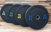 Obciążenia olimpijskie bumper otwór 51 mm 5 10 15 20 kg