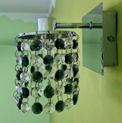 Kinkiet glamour z kryształkami