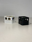 Zestaw 2 organizerów na baterie AA i AAA – mini kratka na piwo