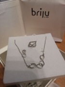 Zestaw biżuterii srebrnej 