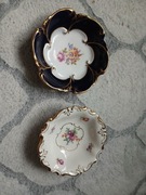 Zestaw 2 starych paterek Ilmanau Henneberg von Graf lata 20/30 kwiaty