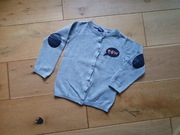 Sweter sweterek dzianinowy dla dziewczynki szary Lupilu 98