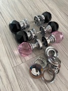 Kompletne klamki do drzwi kryształowe